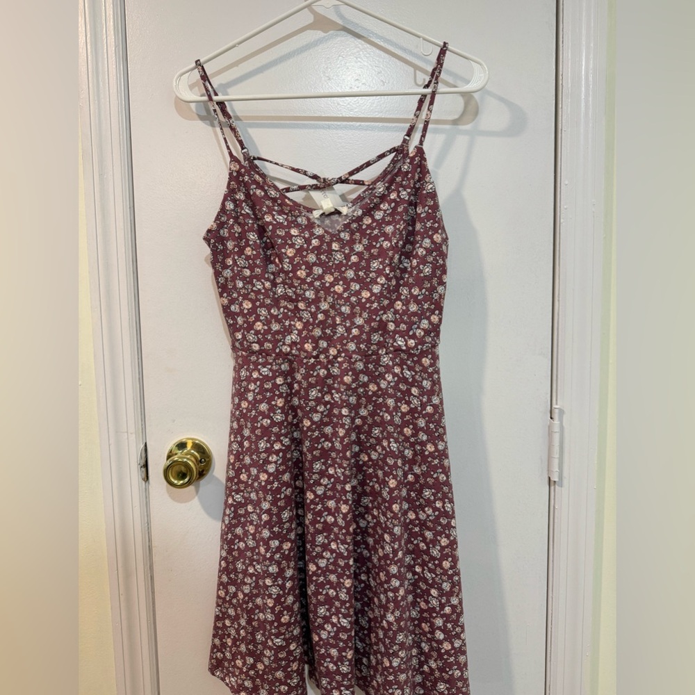knit back dress purple womens